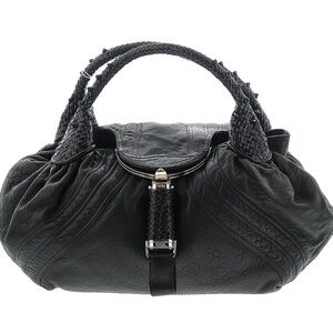 SOLD 6/24 FENDI Large Lambskin Leather Spybag - gently used - auth card, tag